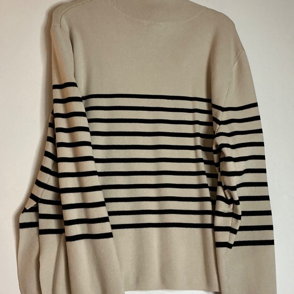 Women’s H & M stripped mock turtle neck size S - Picture 4 of 6